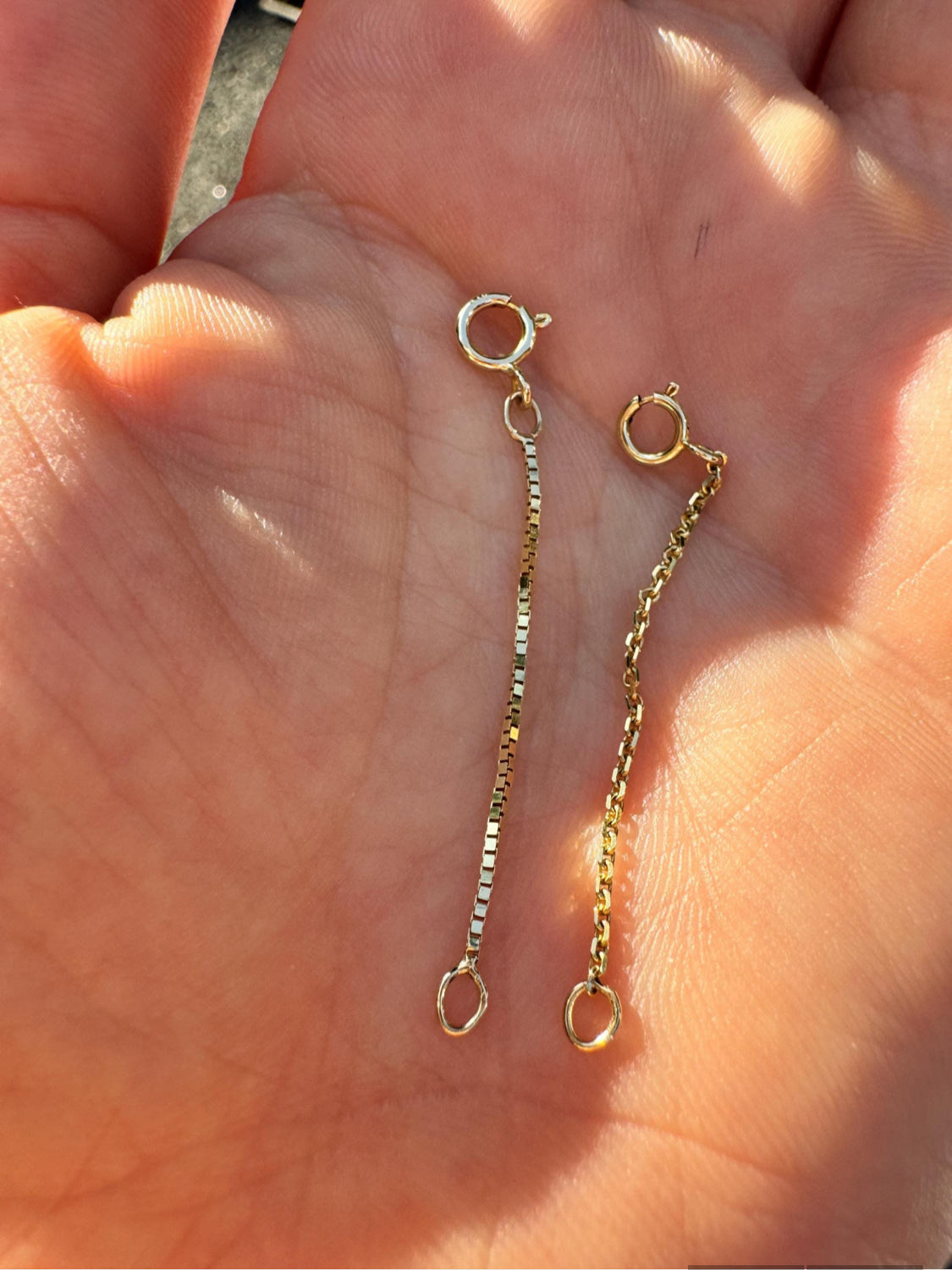 14k Solid Gold Chain Extender