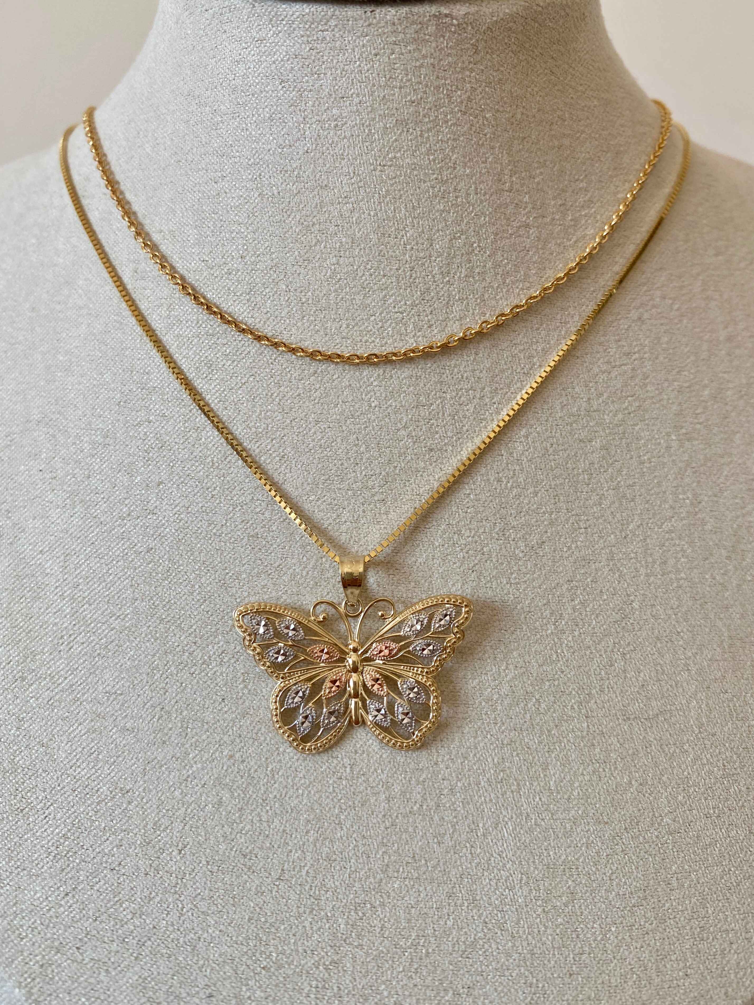 Gold Butterfly Necklace