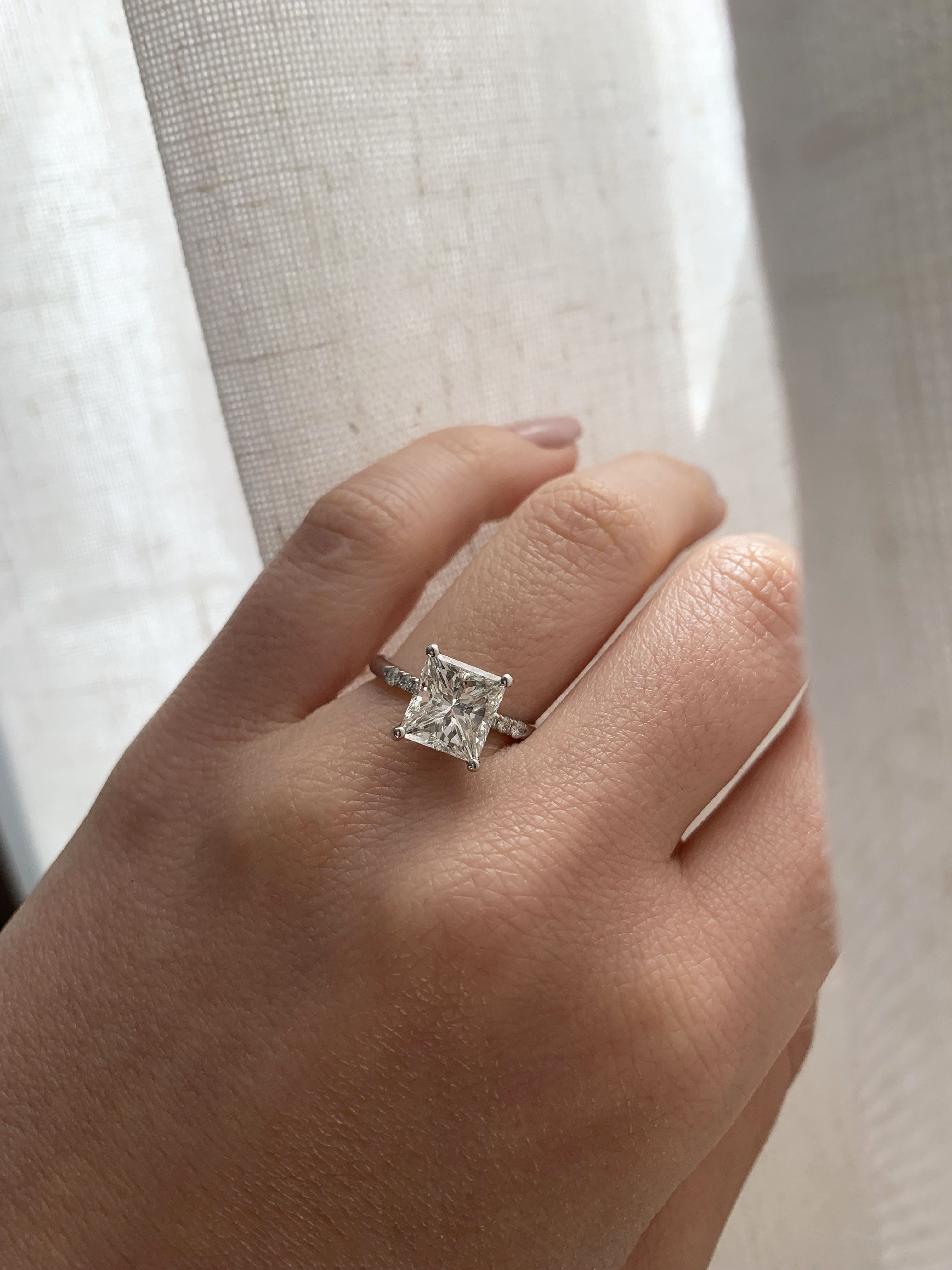Custom Rose Gold Oval Diamond Engagement Ring | Philadelphia Jewelry D